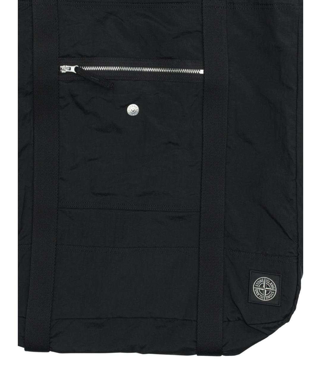 STONE ISLAND Черная сумка на плечо, фото 3