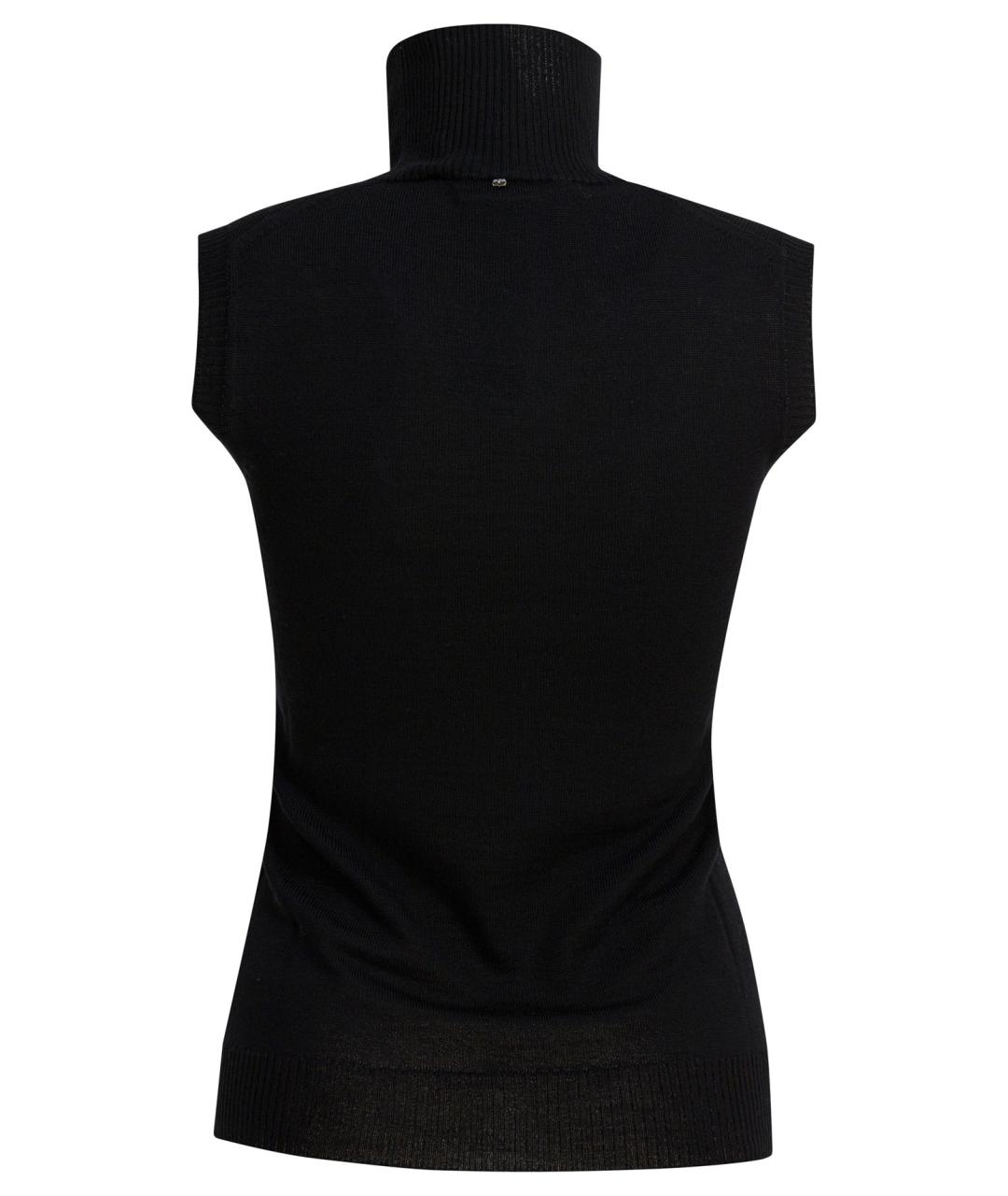 SPORTMAX Черный шерстяной джемпер / свитер, фото 2