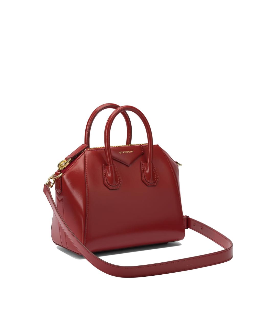 GIVENCHY Красная кожаная сумка тоут, фото 2