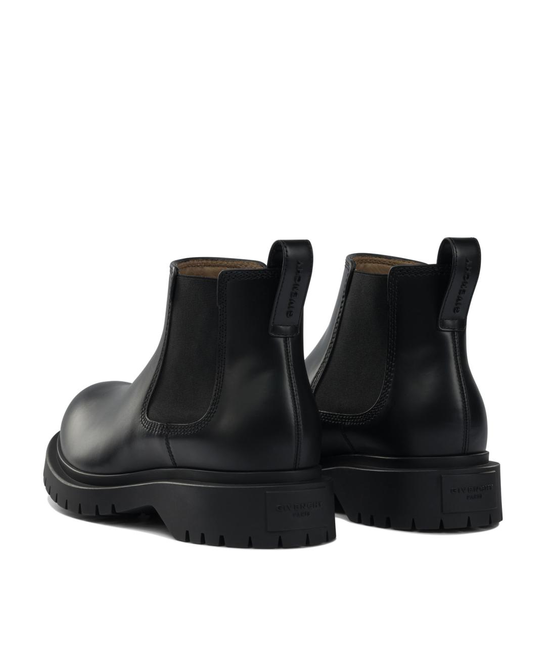 GIVENCHY Черные кожаные высокие ботинки, фото 4