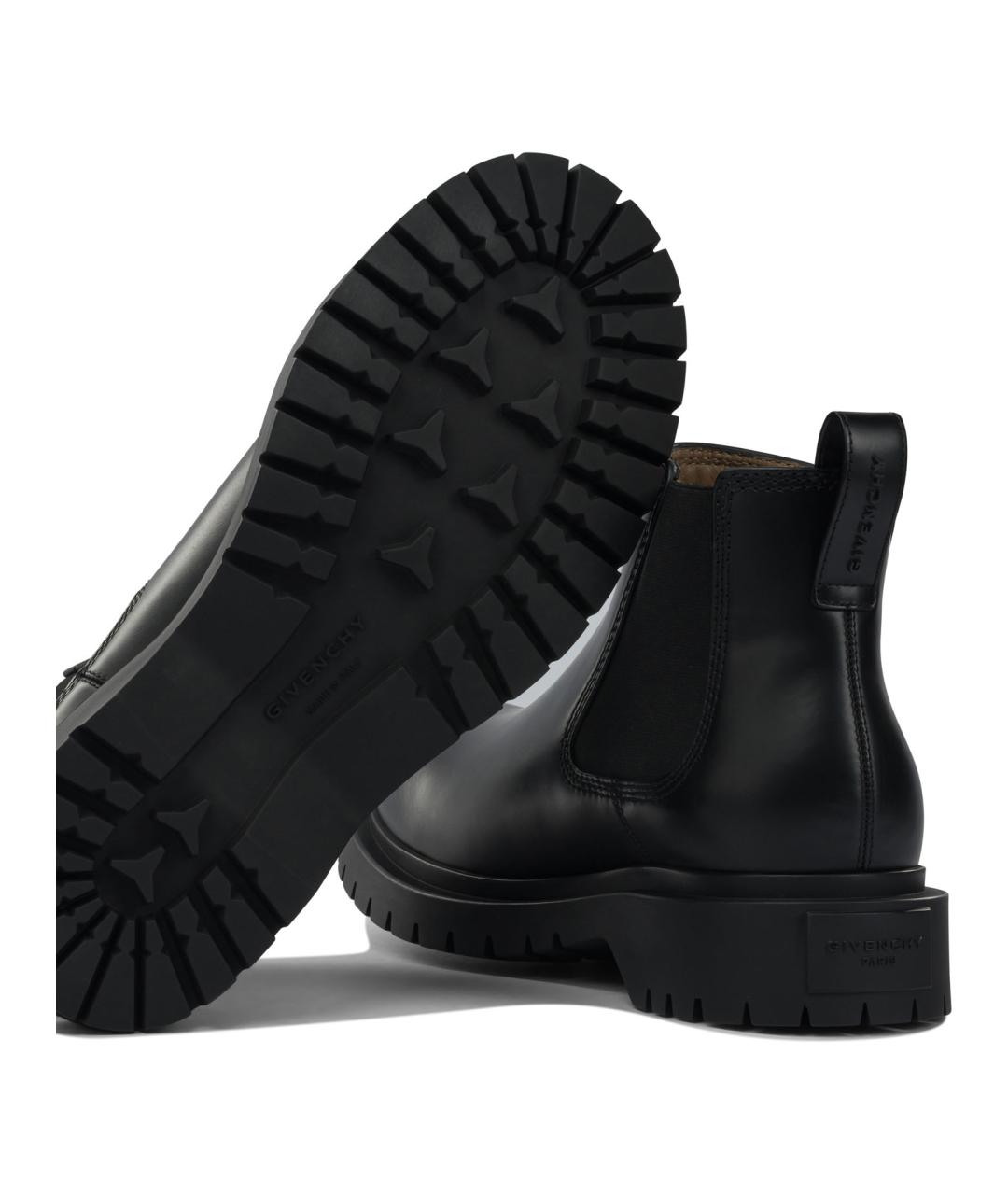 GIVENCHY Черные кожаные высокие ботинки, фото 5