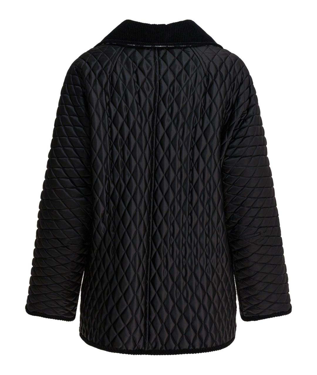 BURBERRY Черная полиамидовая куртка, фото 2