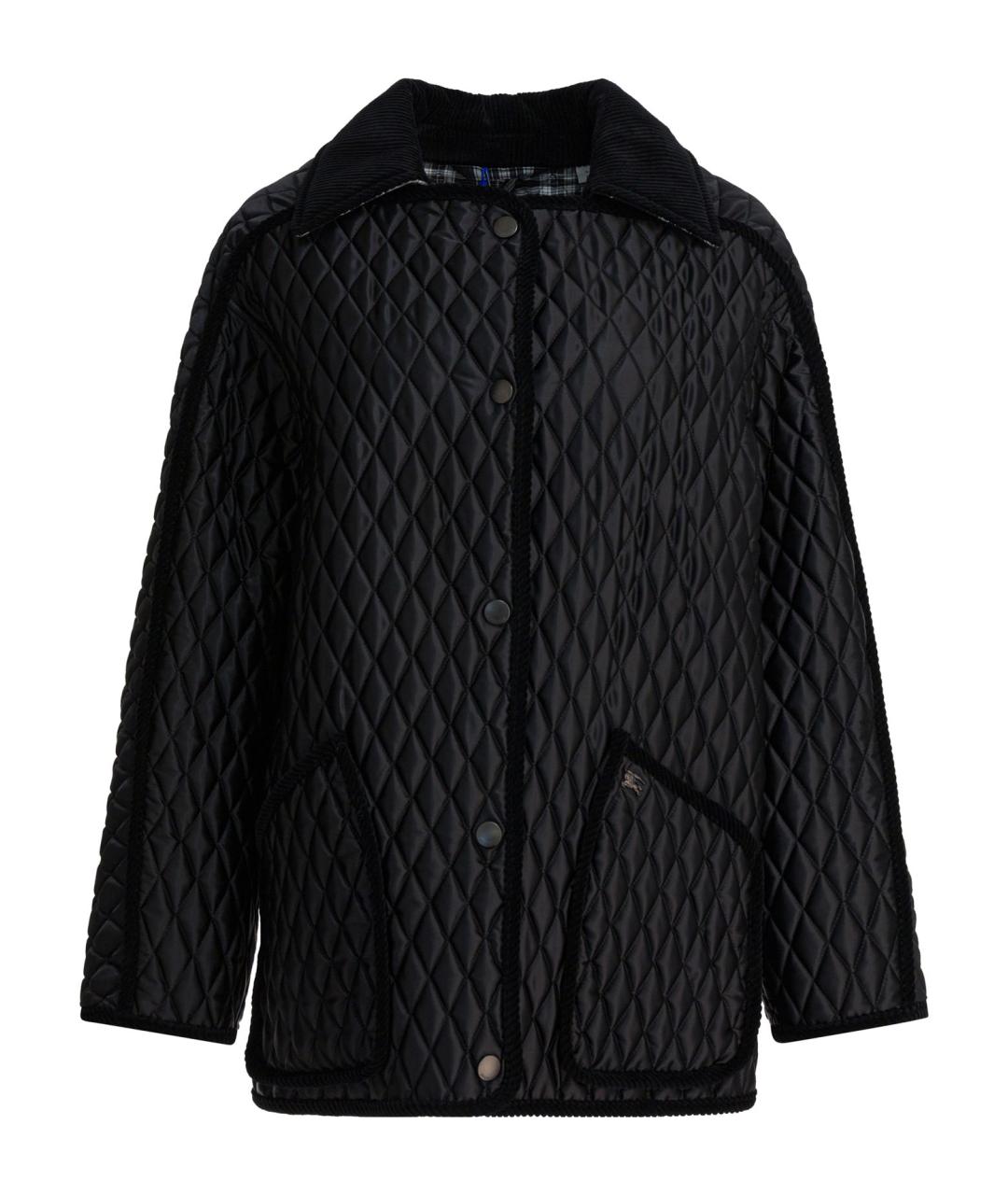 BURBERRY Черная полиамидовая куртка, фото 1