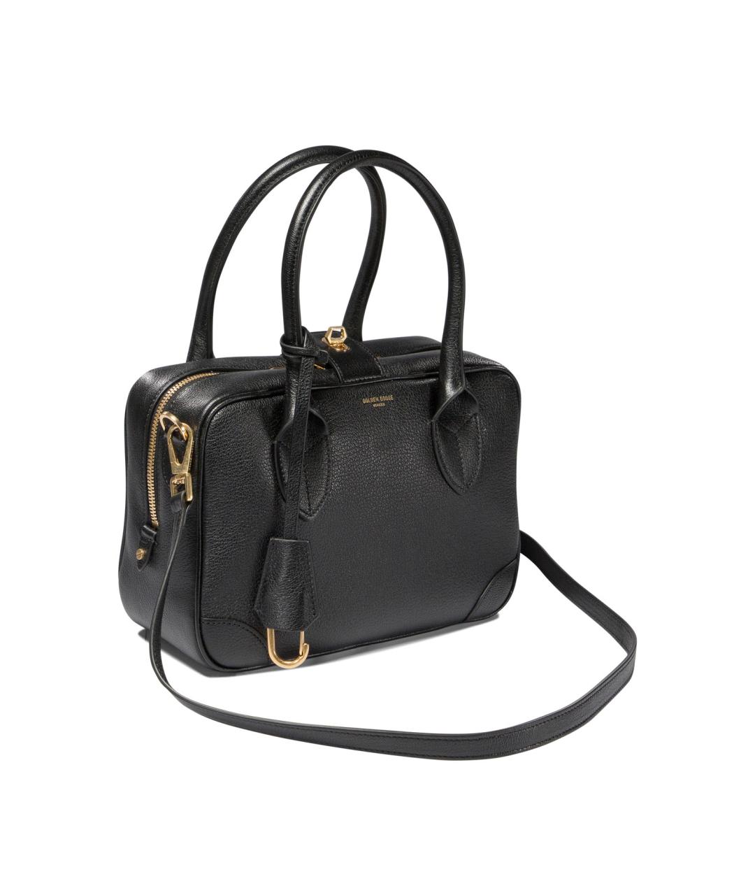 GOLDEN GOOSE DELUXE BRAND Черная кожаная сумка через плечо, фото 2