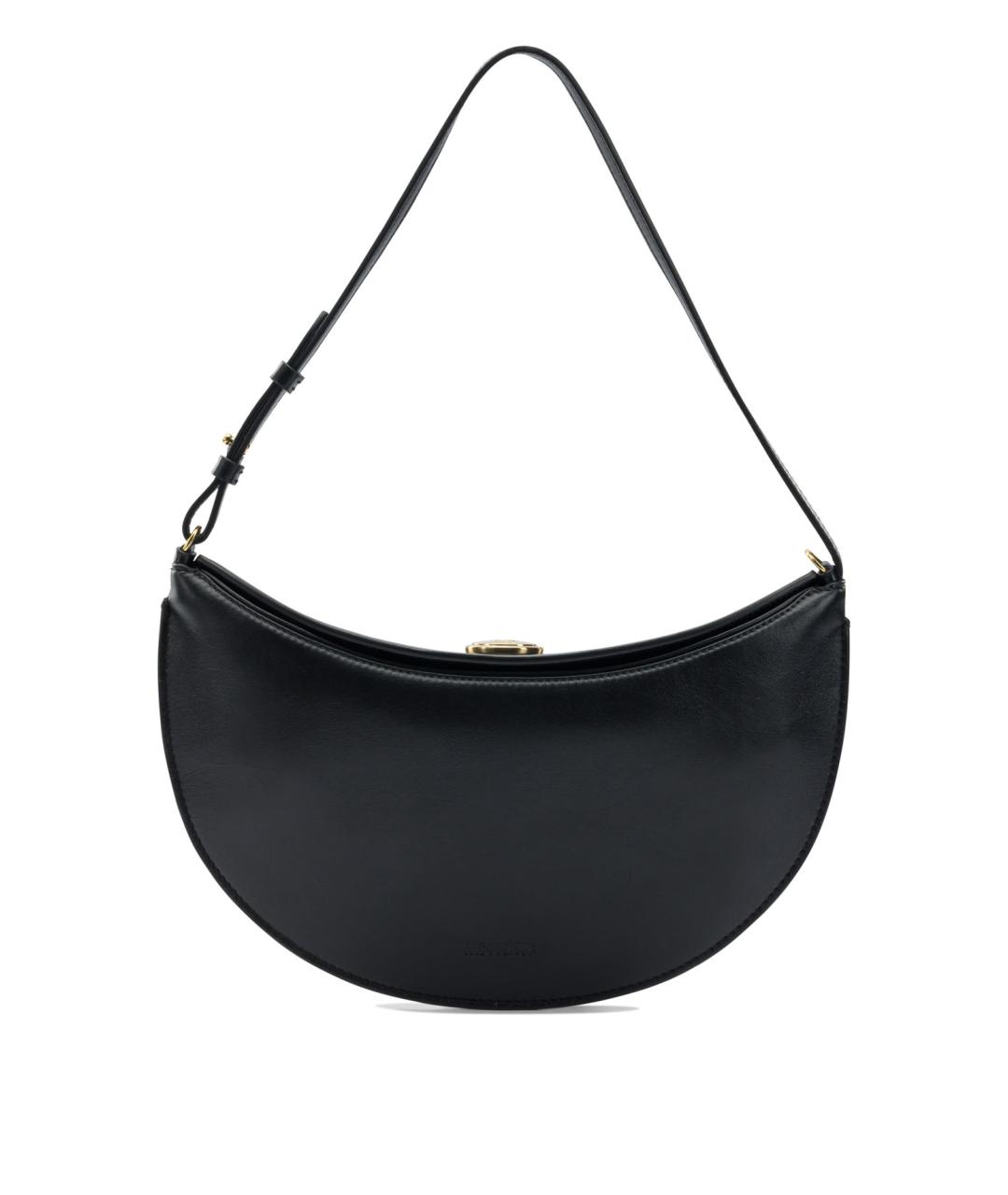 JACQUEMUS Черная кожаная сумка через плечо, фото 1