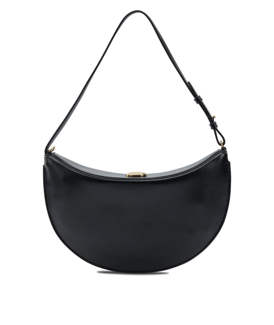 JACQUEMUS Черная кожаная сумка через плечо, фото 3