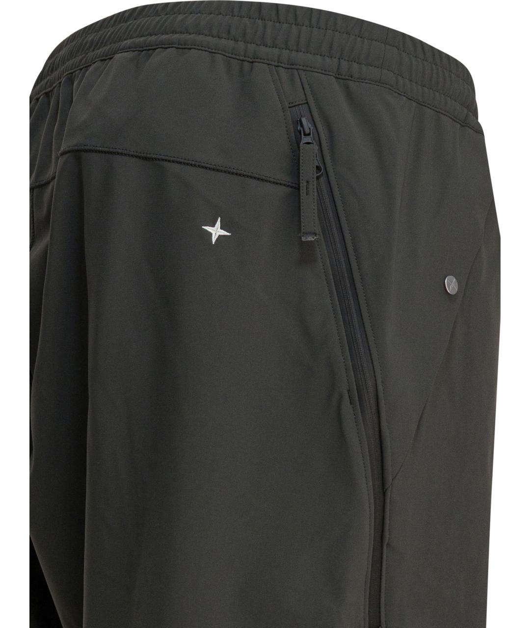 STONE ISLAND Серые полиамидовые повседневные брюки, фото 3