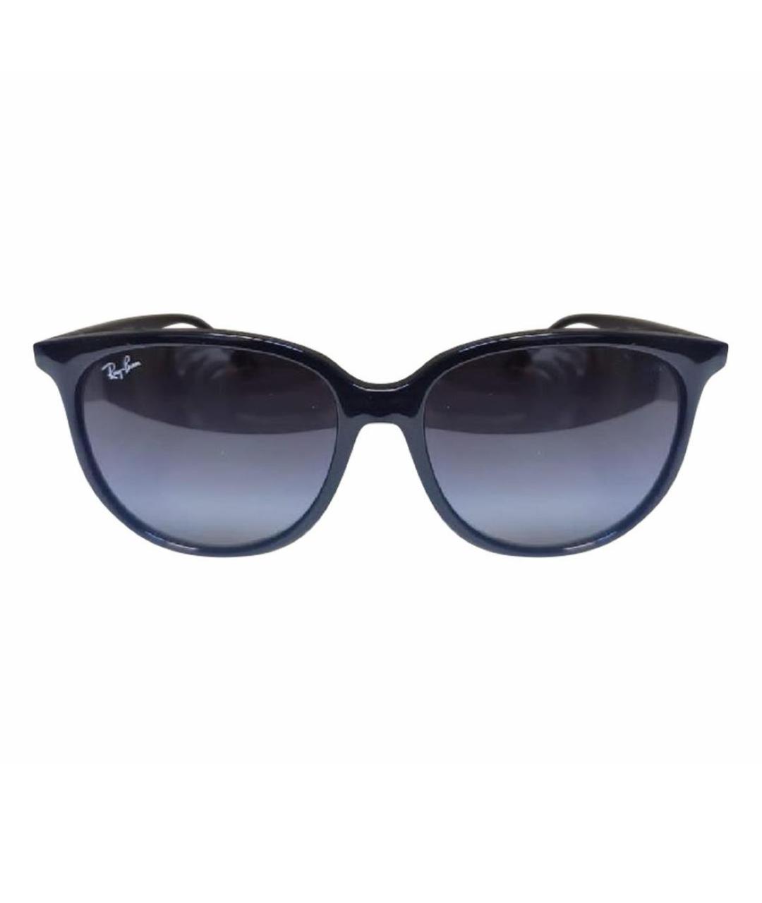 RAY BAN Черные пластиковые солнцезащитные очки, фото 1