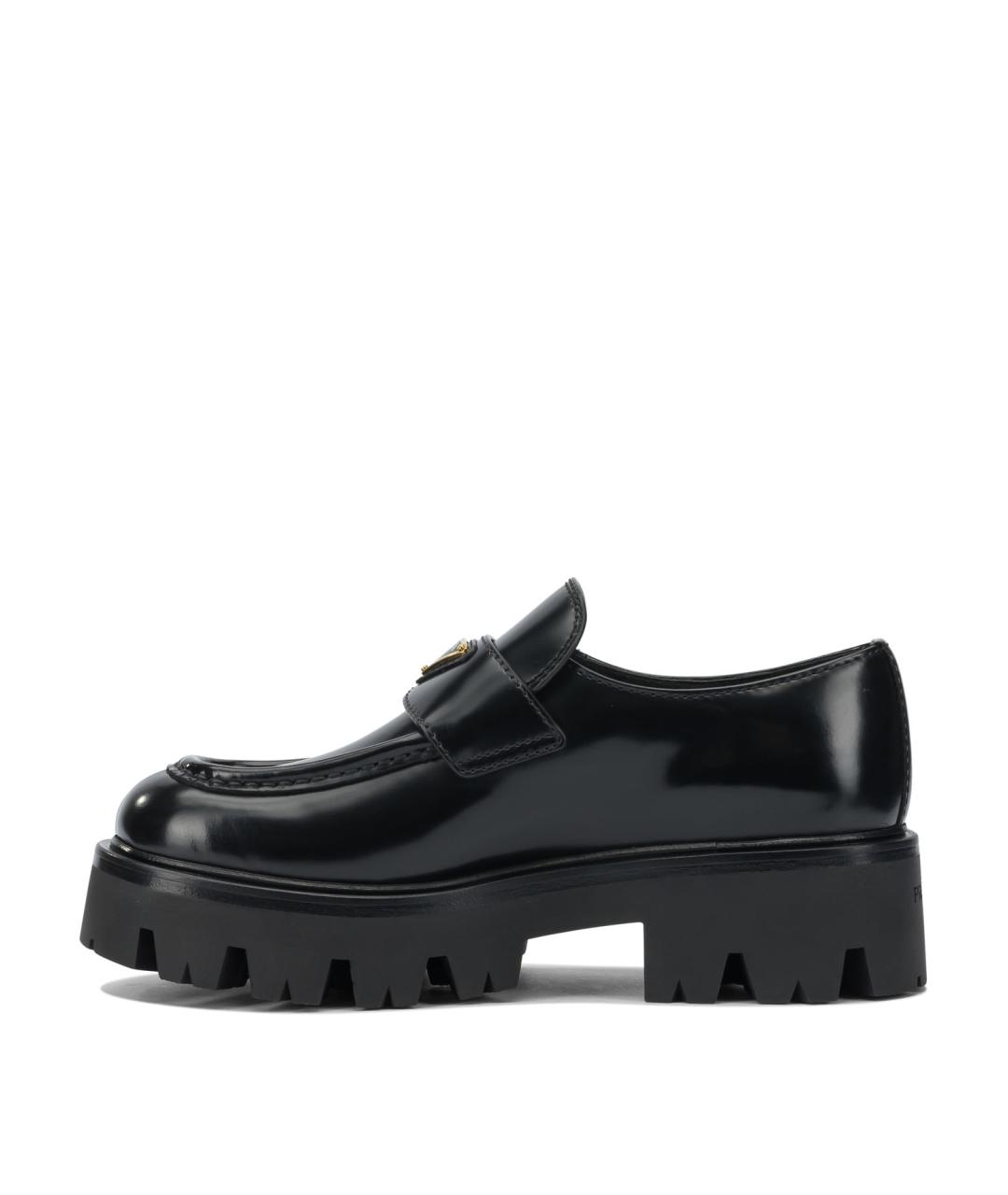PRADA Черные кожаные лоферы, фото 3