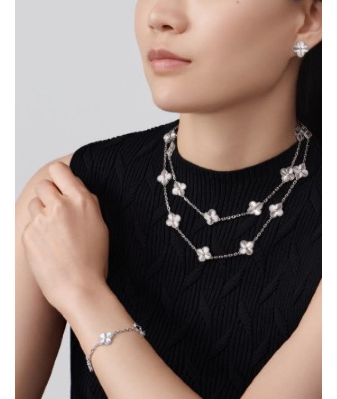 VAN CLEEF & ARPELS Серебряное колье из белого золота, фото 3