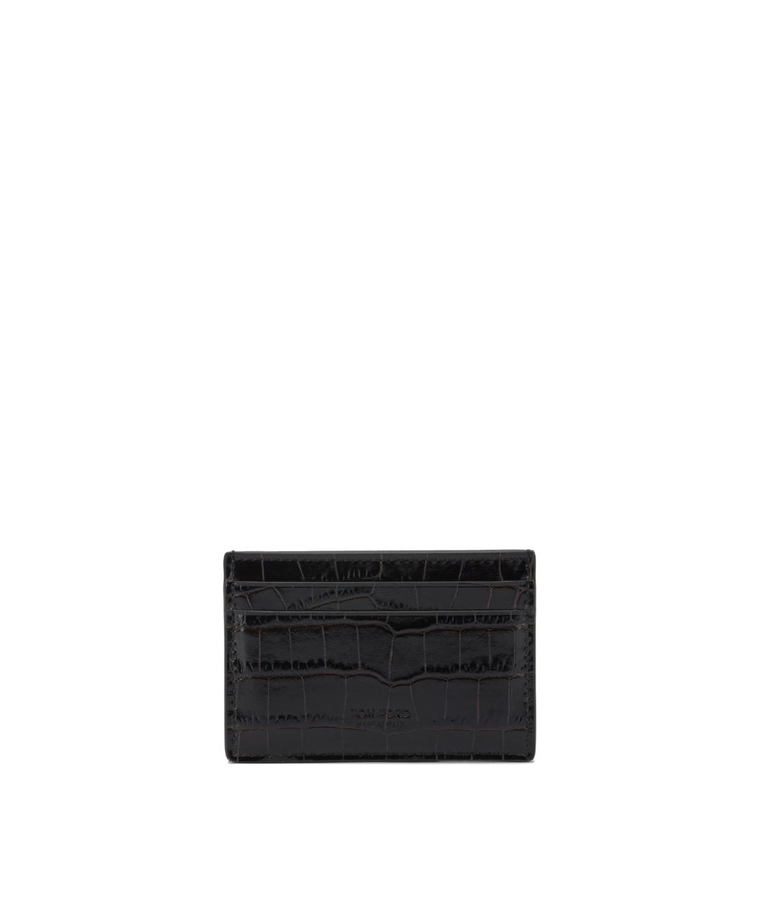 TOM FORD Коричневый кожаный кошелек, фото 1
