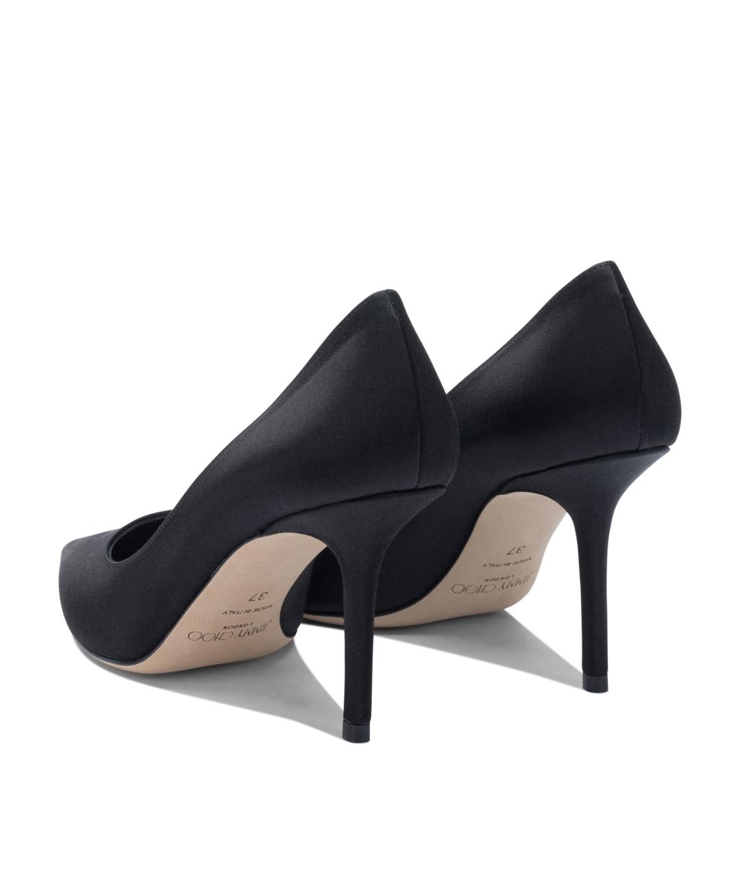 JIMMY CHOO Черные текстильные туфли, фото 4