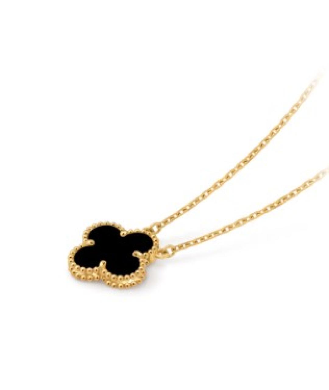 VAN CLEEF & ARPELS Черная подвеска из желтого золота, фото 4