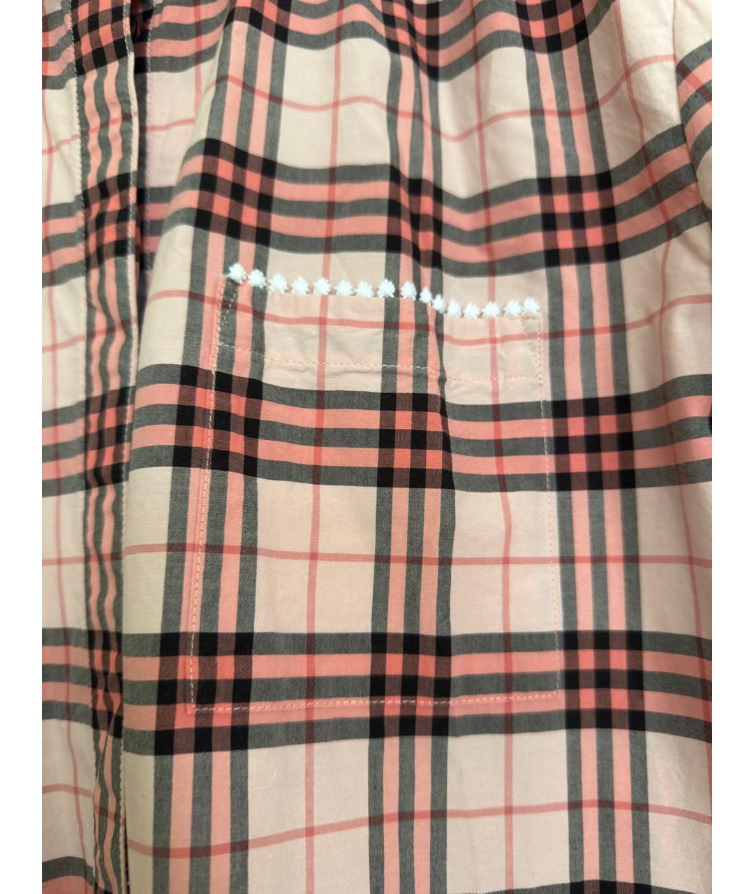 BURBERRY Розовая хлопковая рубашка, фото 7