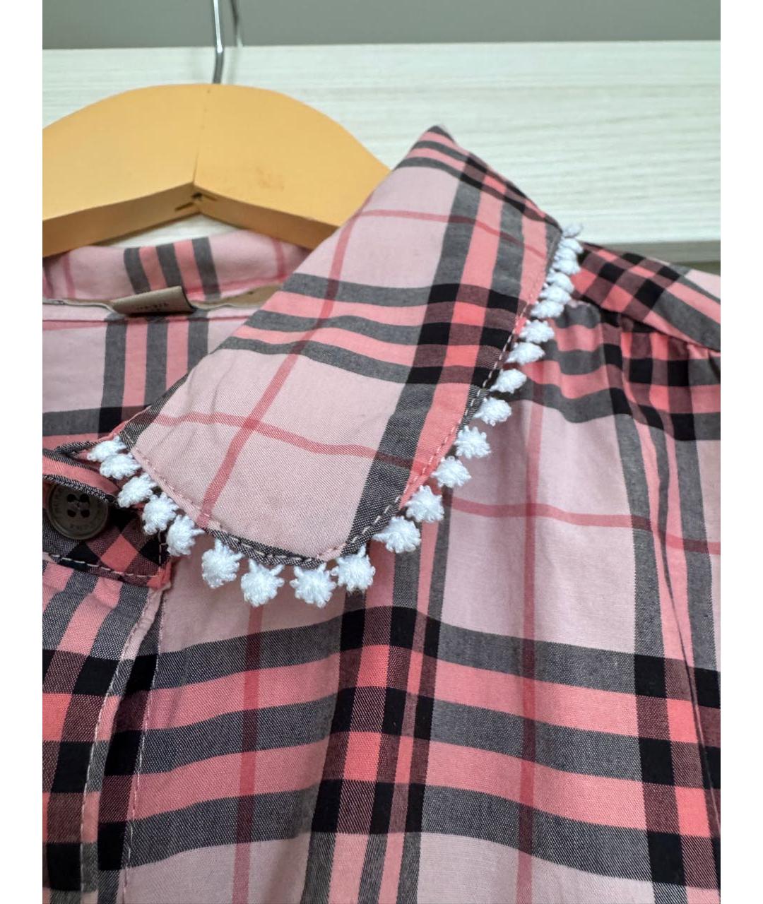 BURBERRY Розовая хлопковая рубашка, фото 8