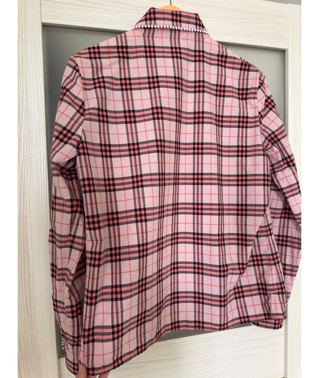 BURBERRY Розовая хлопковая рубашка, фото 2