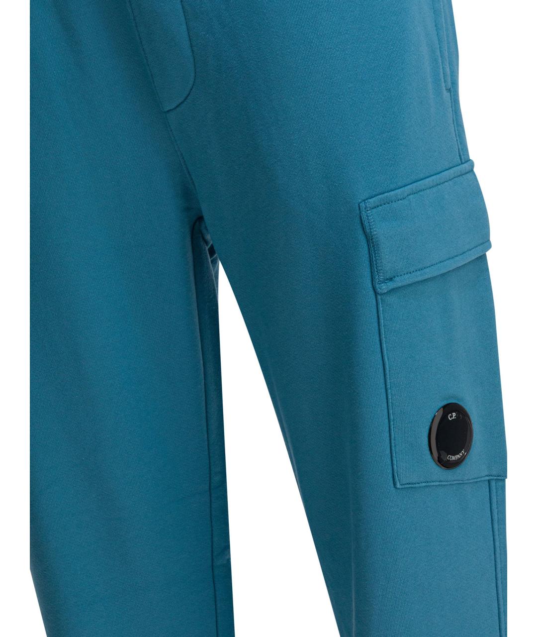 CP COMPANY Голубые хлопковые повседневные брюки, фото 4