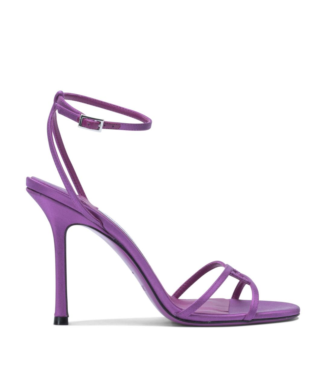 JIMMY CHOO Фиолетовые текстильные босоножки, фото 1