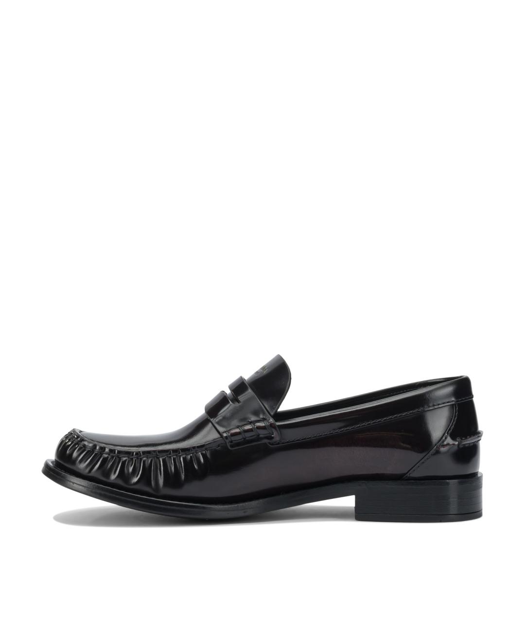 PRADA Коричневые кожаные лоферы, фото 3