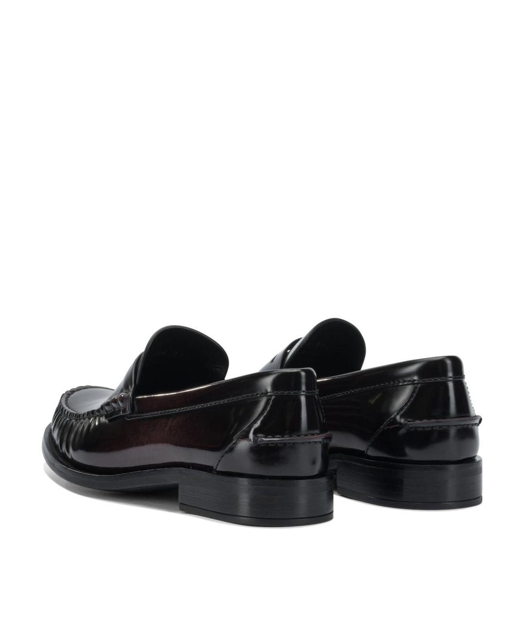 PRADA Коричневые кожаные лоферы, фото 4