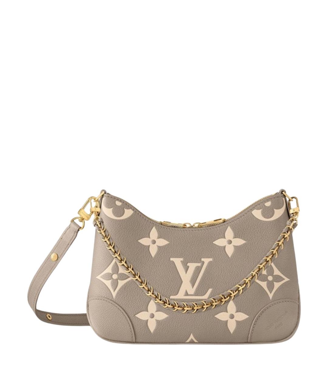 LOUIS VUITTON Серая кожаная сумка с короткими ручками, фото 1