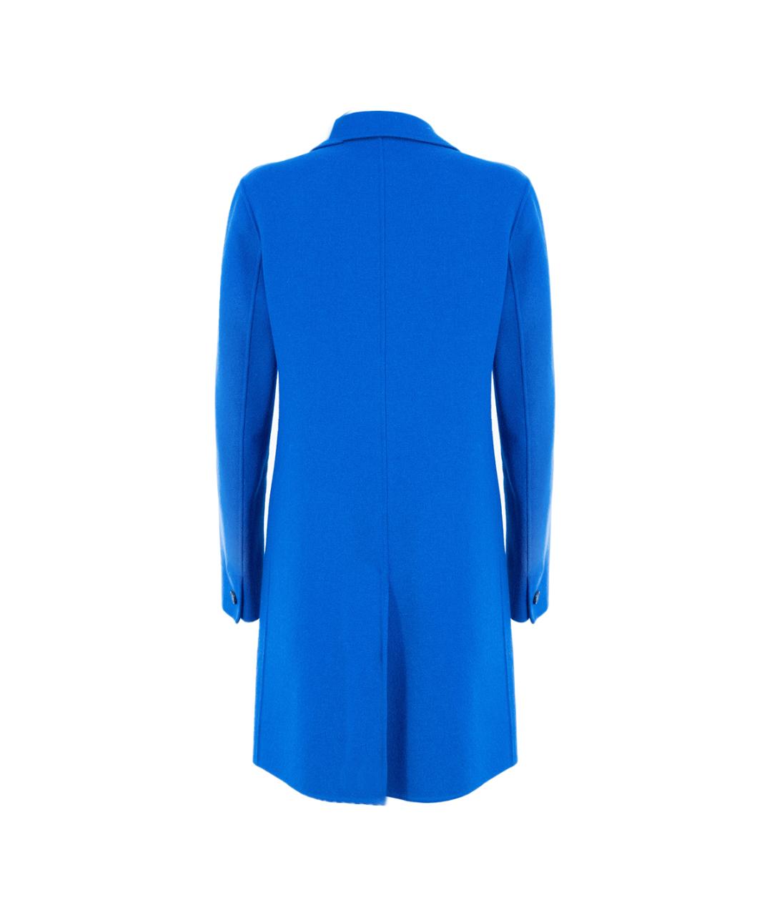 WEEKEND MAX MARA Синее шерстяное пальто, фото 2