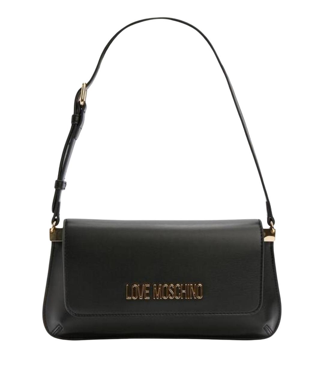 LOVE MOSCHINO Черная сумка через плечо из искусственной кожи, фото 1