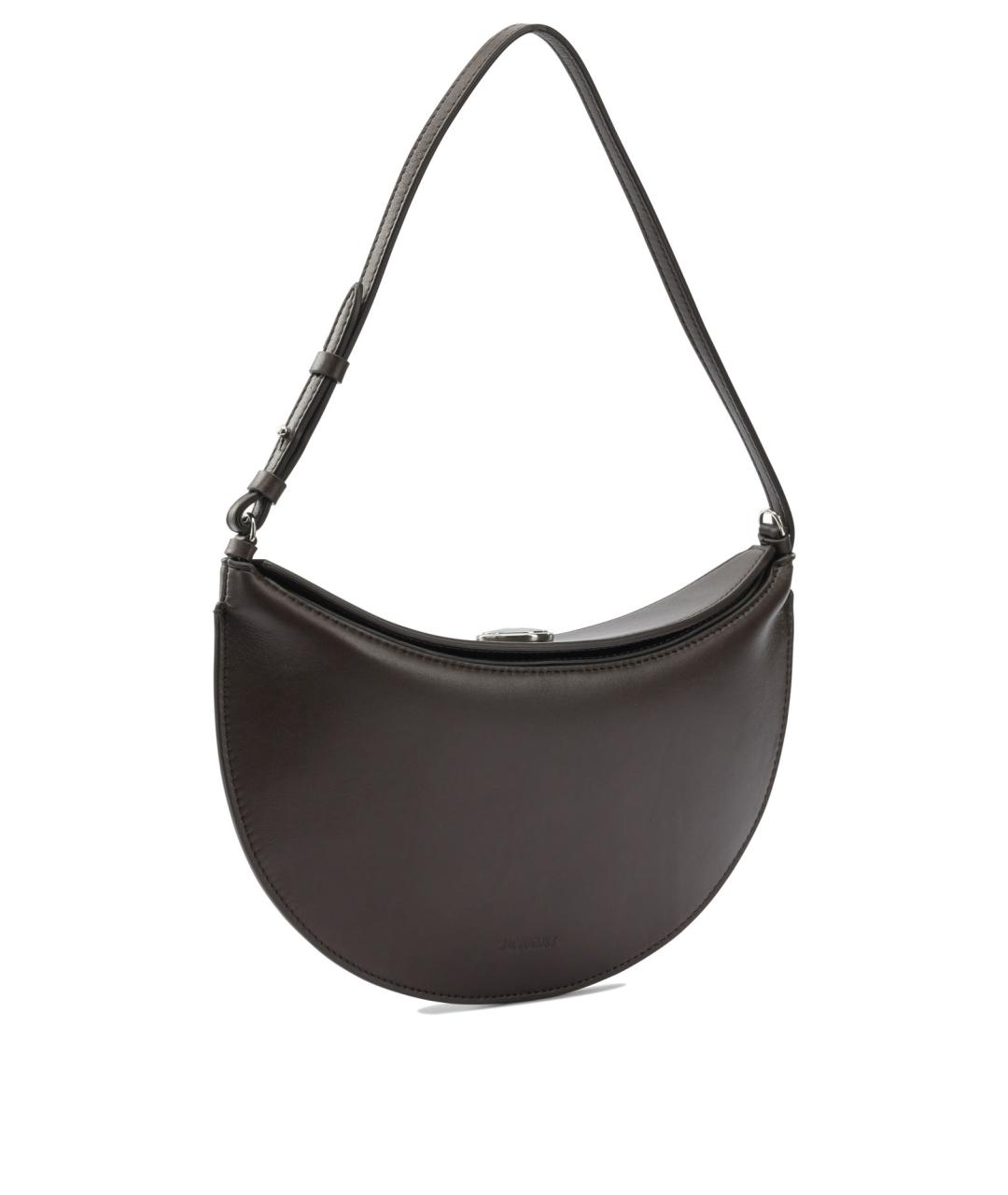 JACQUEMUS Коричневая кожаная сумка через плечо, фото 2