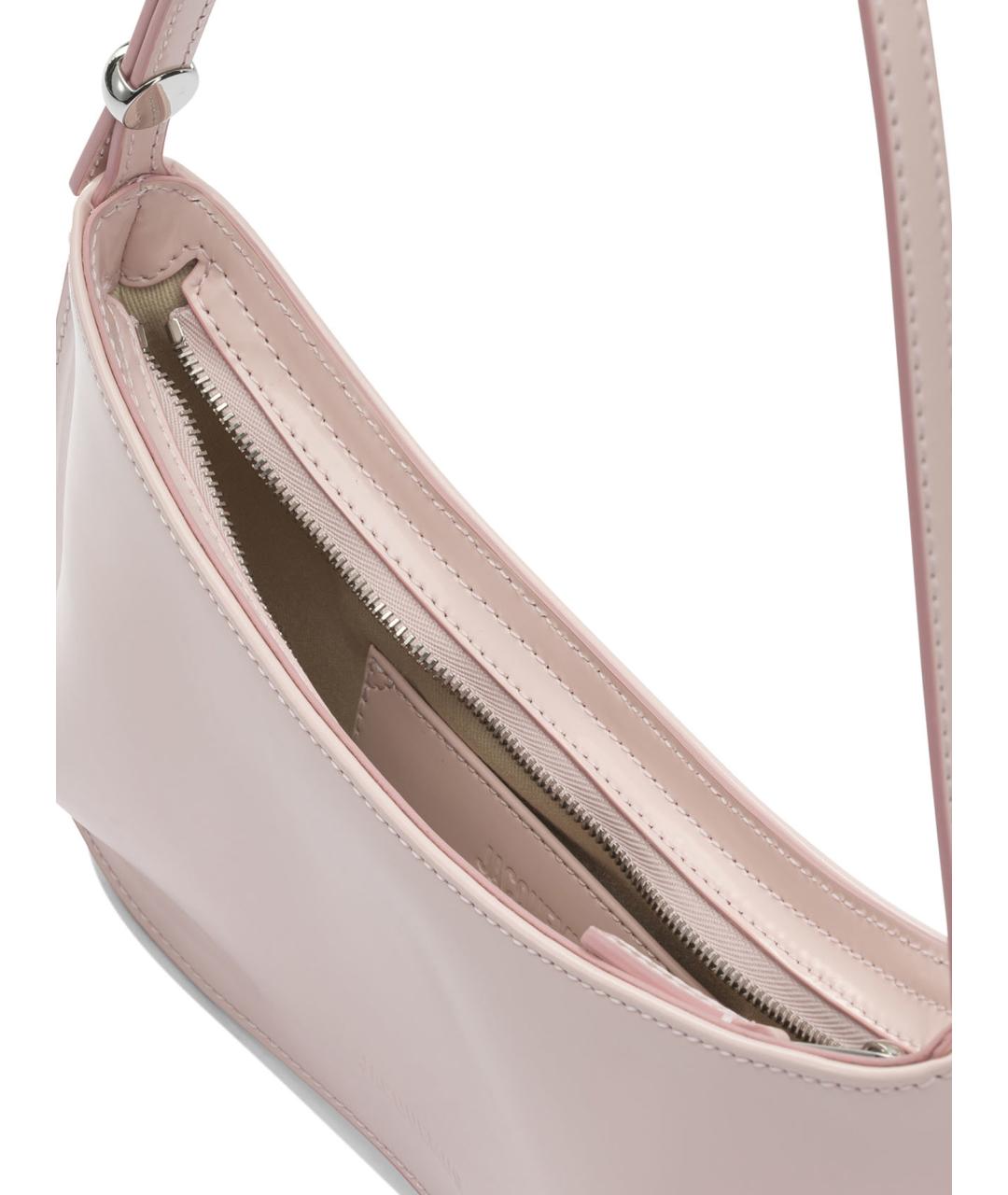 JACQUEMUS Розовая кожаная сумка через плечо, фото 5