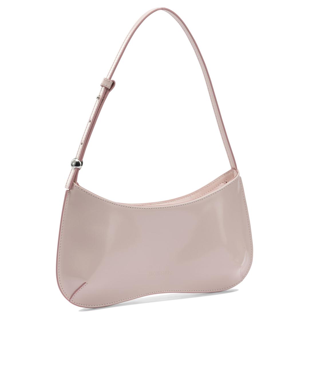 JACQUEMUS Розовая кожаная сумка через плечо, фото 2