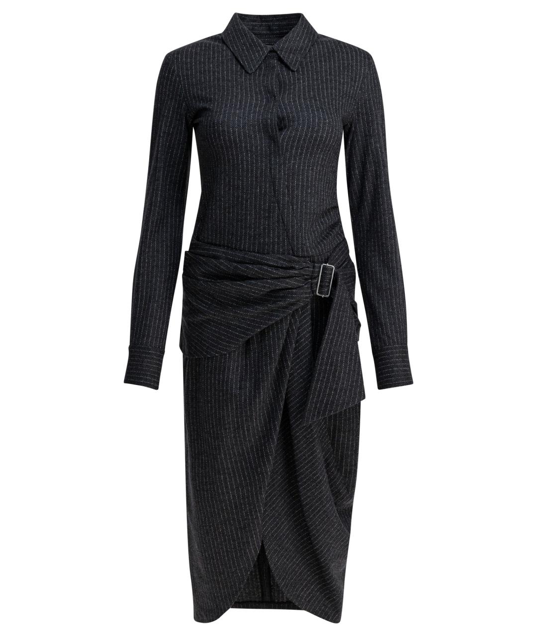 ISABEL MARANT Серое шерстяное повседневное платье, фото 1