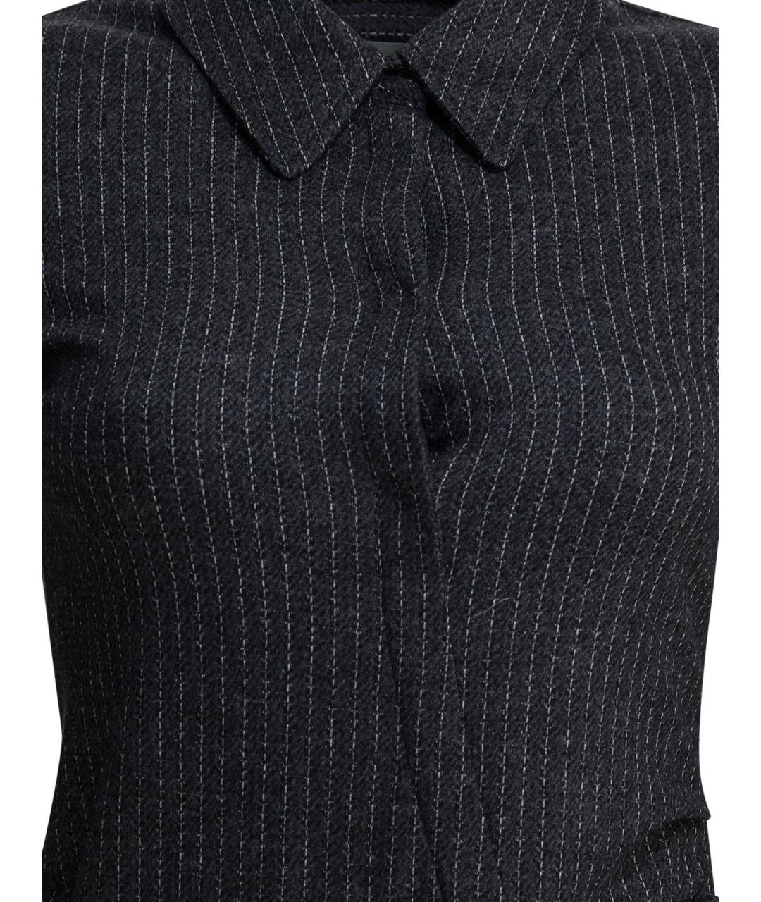 ISABEL MARANT Серое шерстяное повседневное платье, фото 3