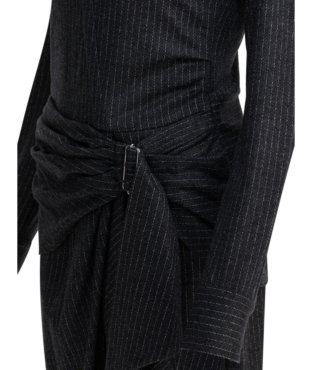 ISABEL MARANT Серое шерстяное повседневное платье, фото 4