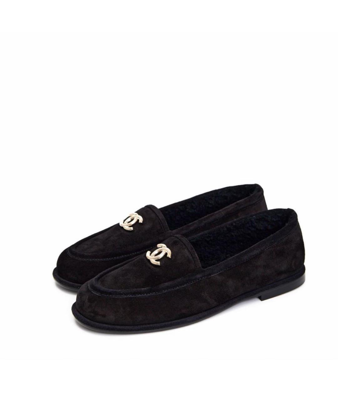 CHANEL Черные лоферы, фото 2