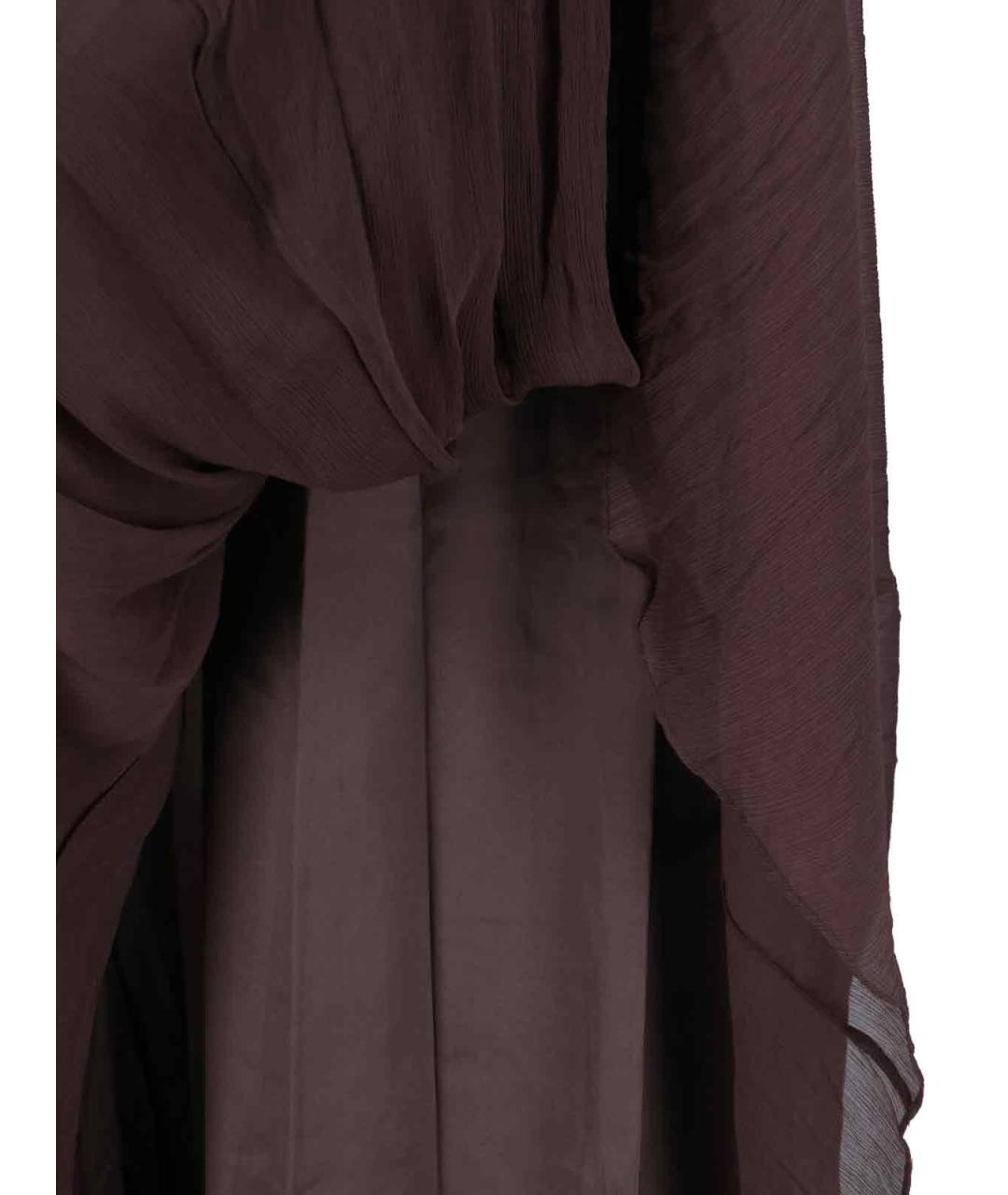 STAUD Коричневое полиэстеровое платье, фото 3