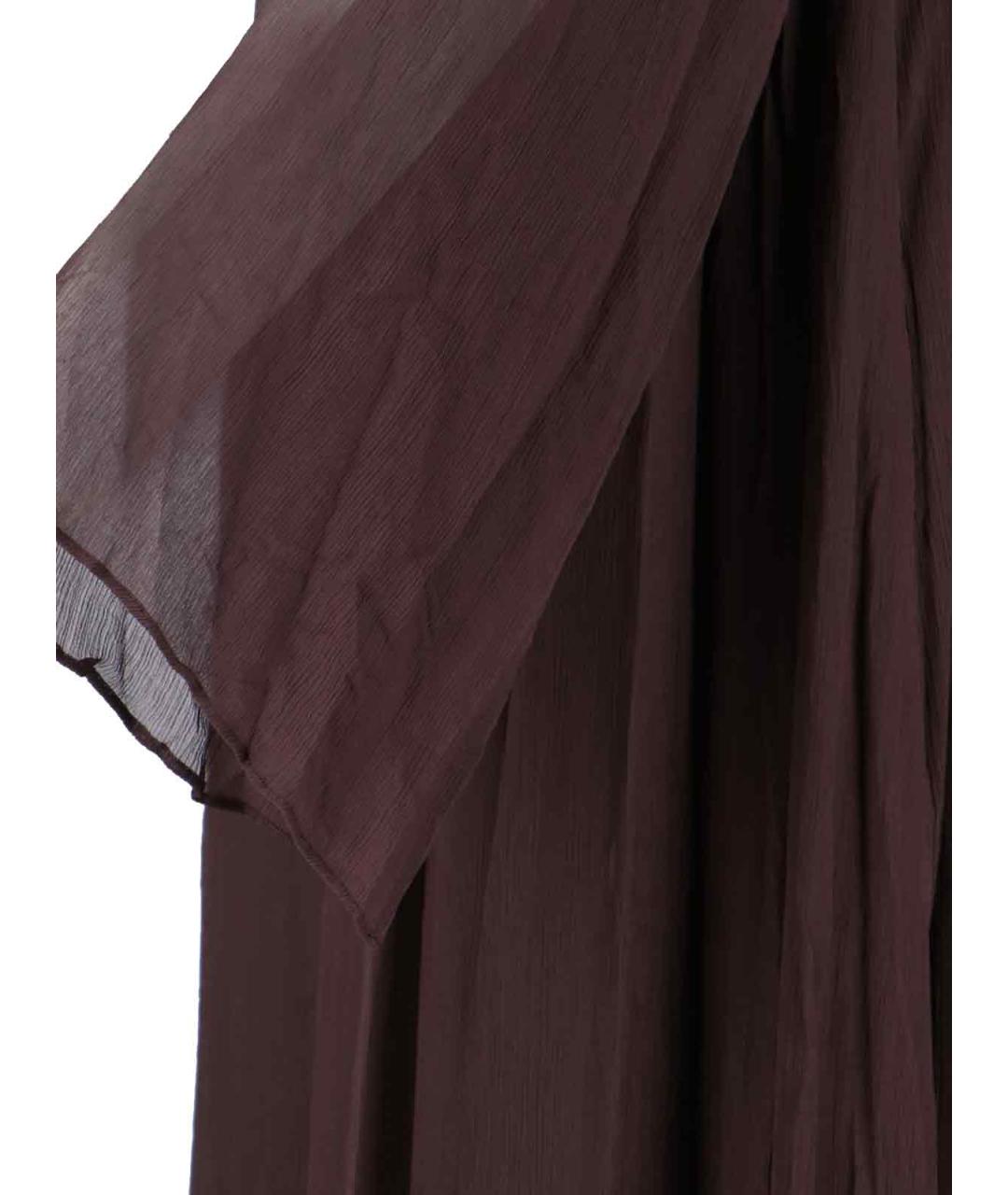 STAUD Коричневое полиэстеровое платье, фото 2