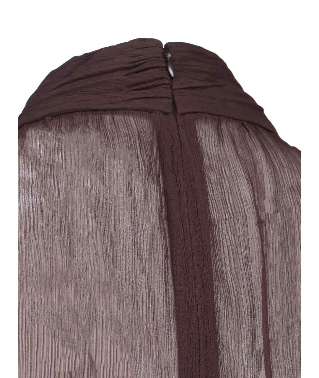 STAUD Коричневое полиэстеровое платье, фото 4