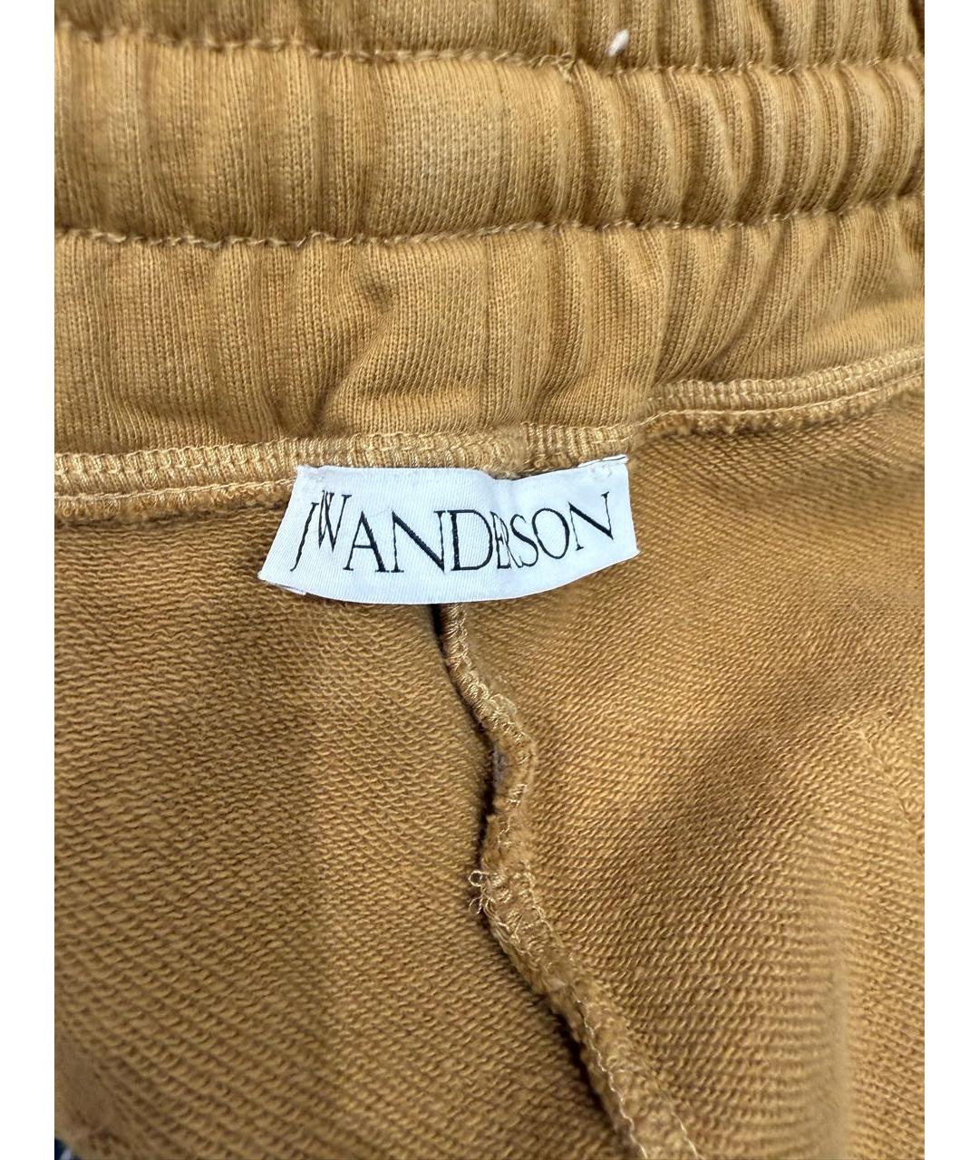 J.W.ANDERSON Бежевые хлопковые брюки узкие, фото 4