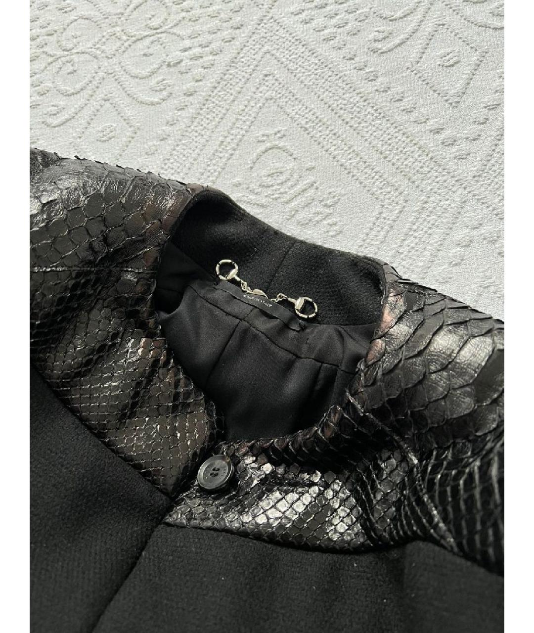 GUCCI Черное полиамидовое пальто, фото 4