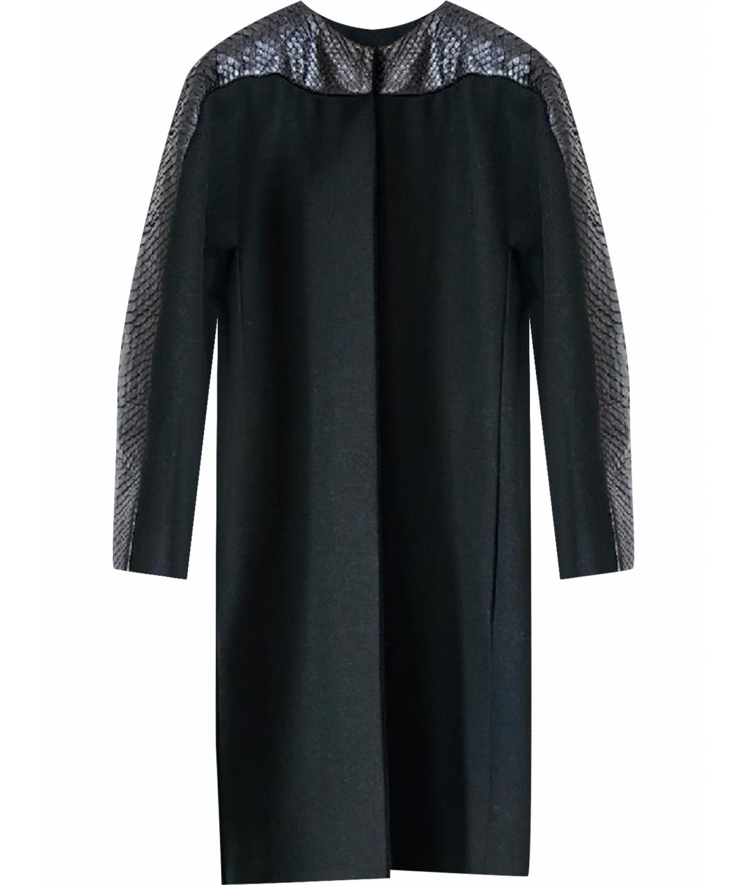 GUCCI Черное полиамидовое пальто, фото 1