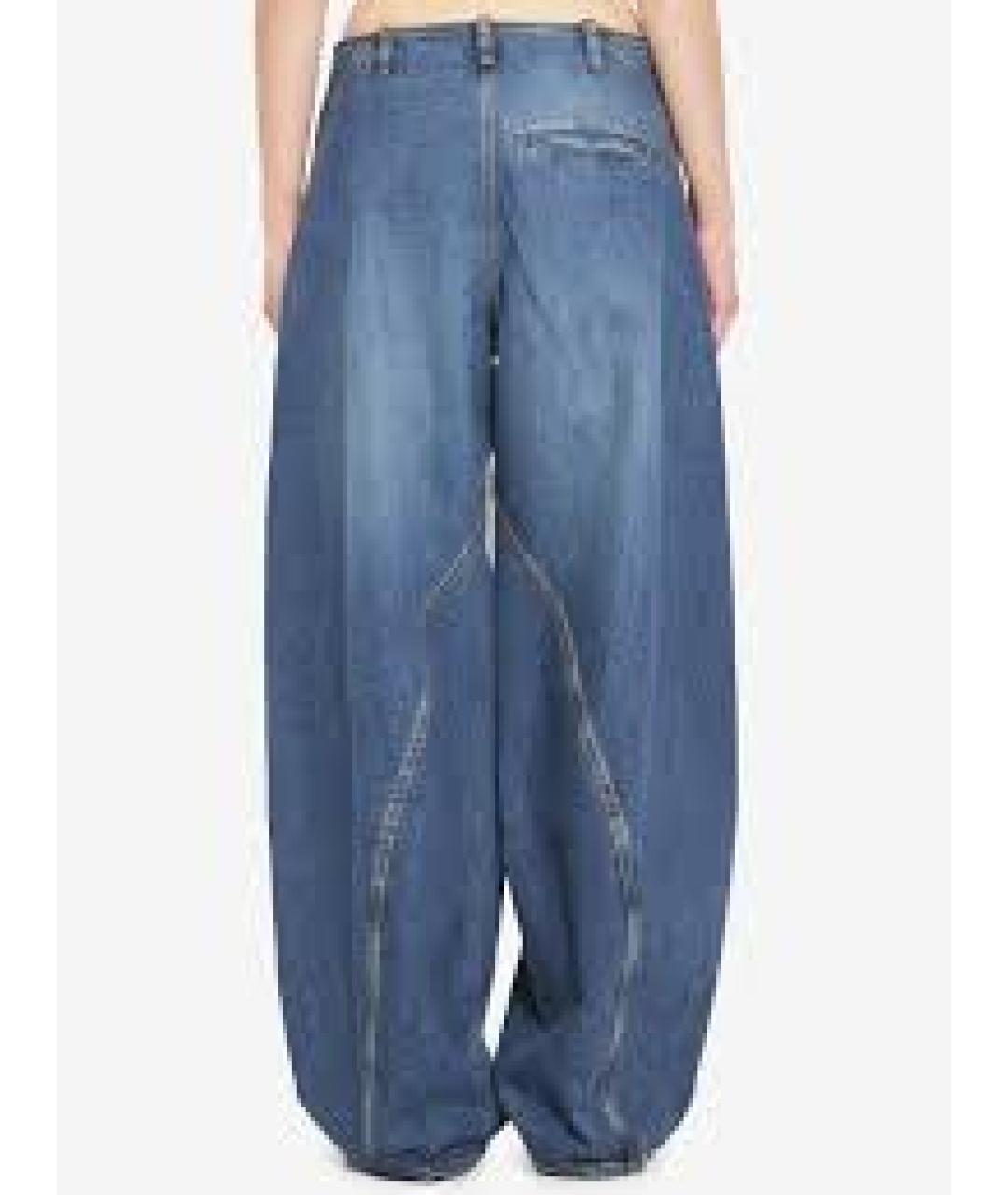 ALAIA Синие хлопковые прямые джинсы, фото 7