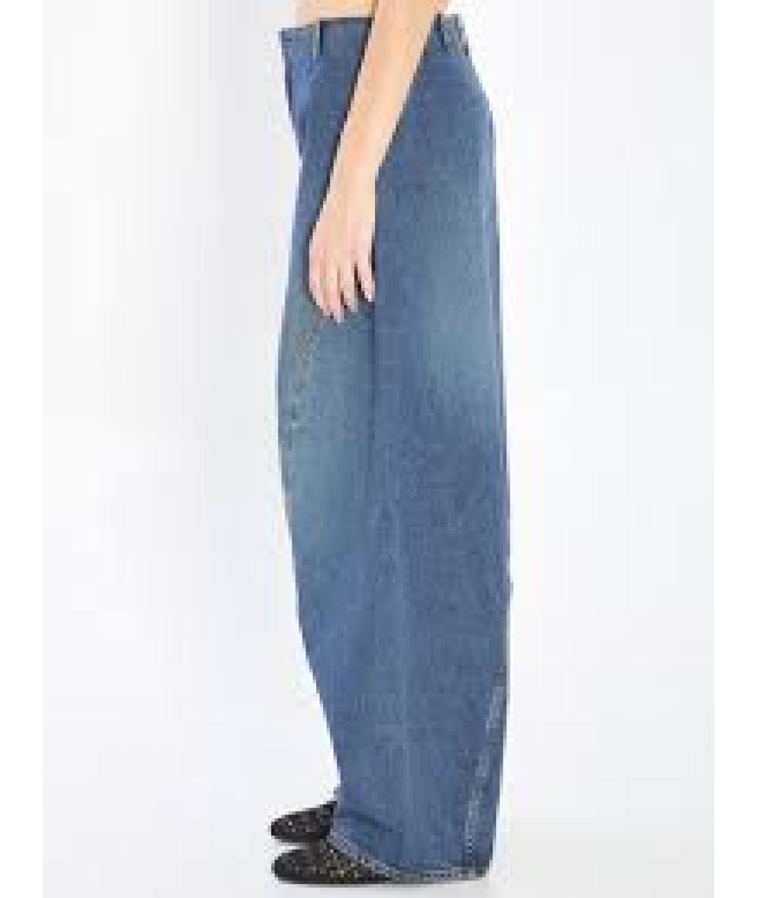 ALAIA Синие хлопковые прямые джинсы, фото 6