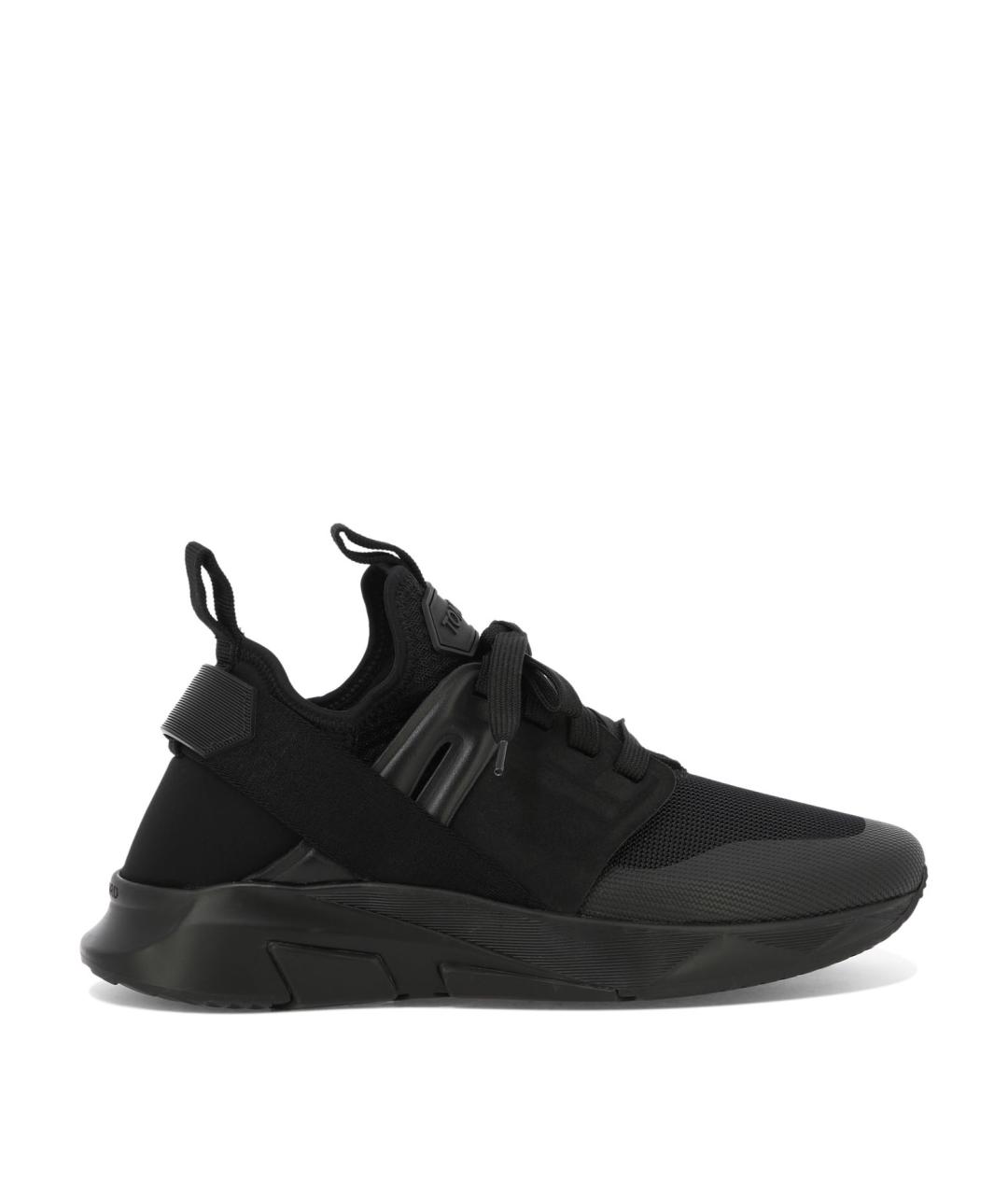 TOM FORD Черные синтетические низкие кроссовки / кеды, фото 1