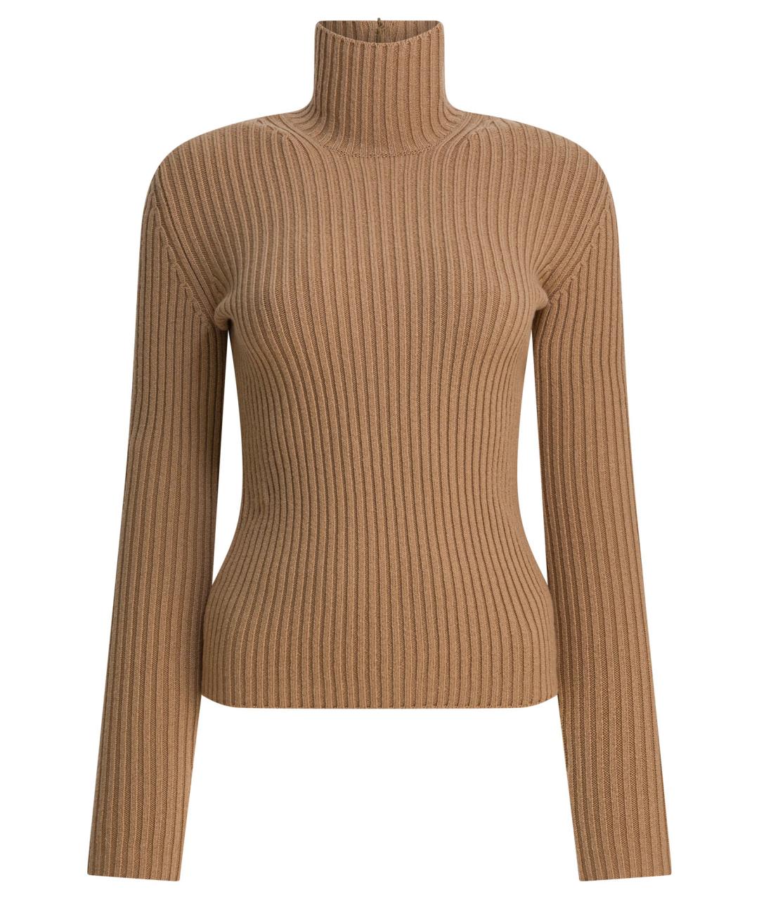 MAX MARA Бежевый шерстяной джемпер / свитер, фото 1