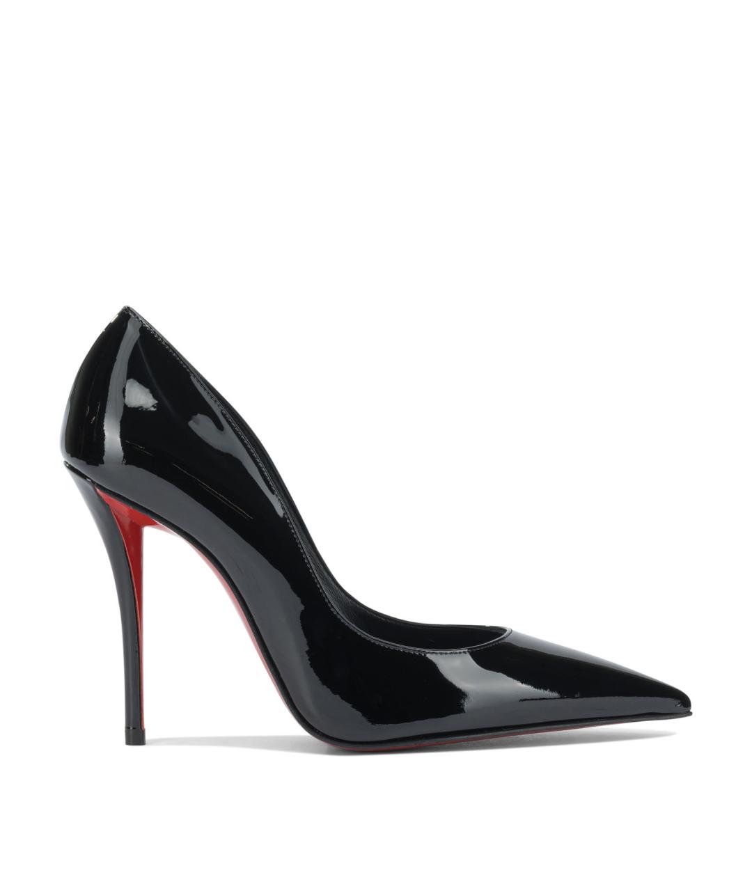 CHRISTIAN LOUBOUTIN Черные туфли из лакированной кожи, фото 1