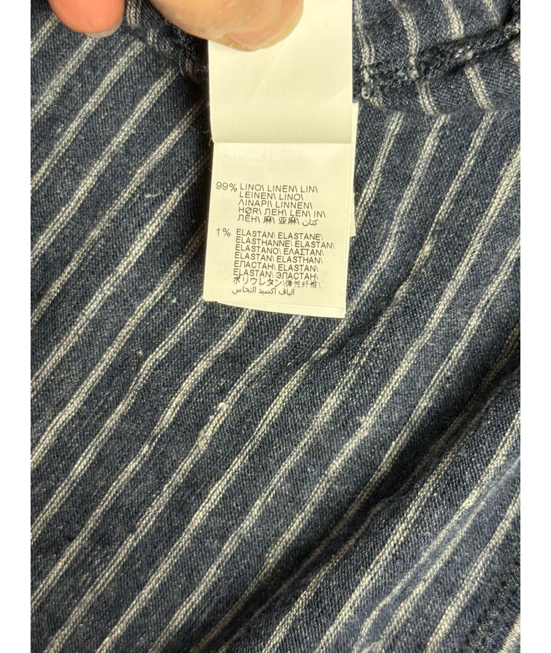 BRUNELLO CUCINELLI Темно-синяя футболка, фото 4
