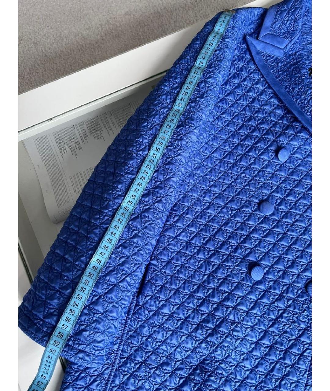 ERMANNO SCERVINO Синяя полиамидовая парка, фото 9