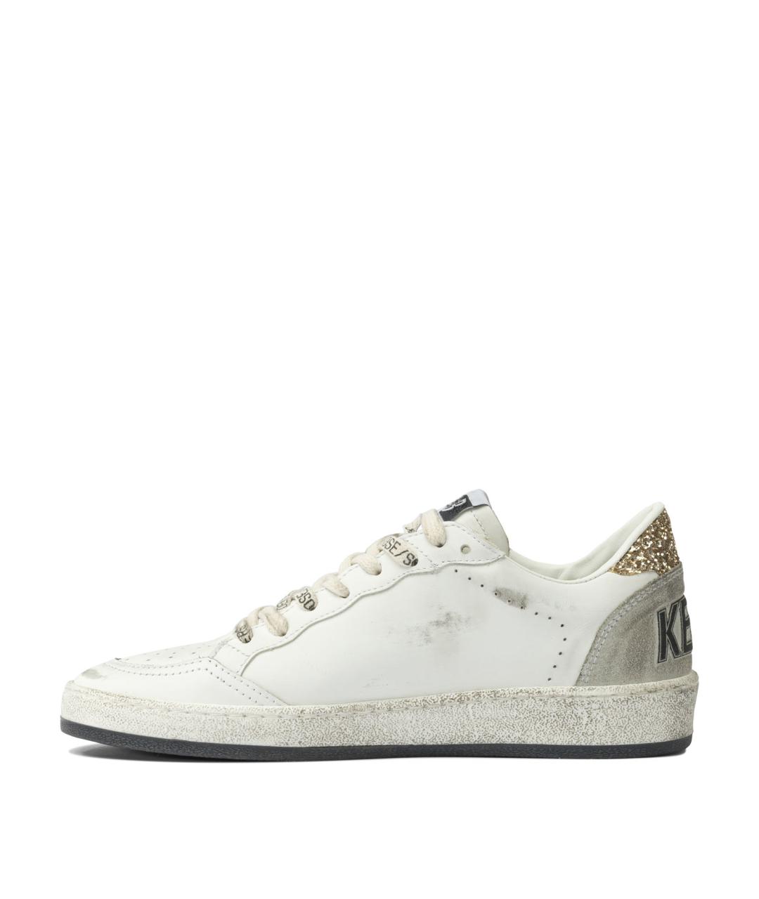 GOLDEN GOOSE DELUXE BRAND Белые кожаные кроссовки, фото 3