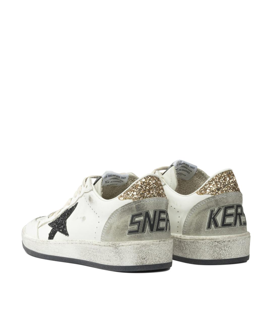 GOLDEN GOOSE DELUXE BRAND Белые кожаные кроссовки, фото 4