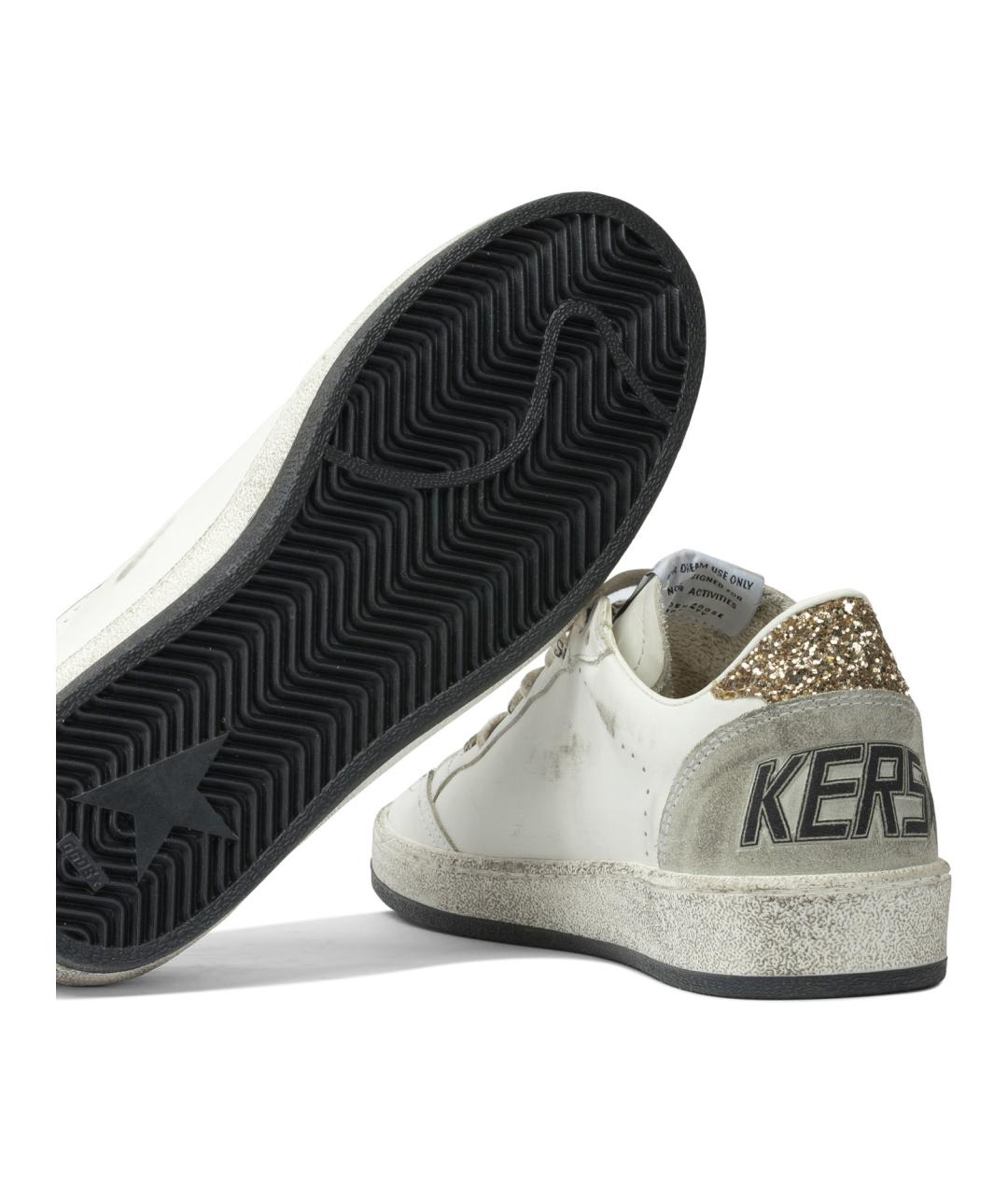 GOLDEN GOOSE DELUXE BRAND Белые кожаные кроссовки, фото 5